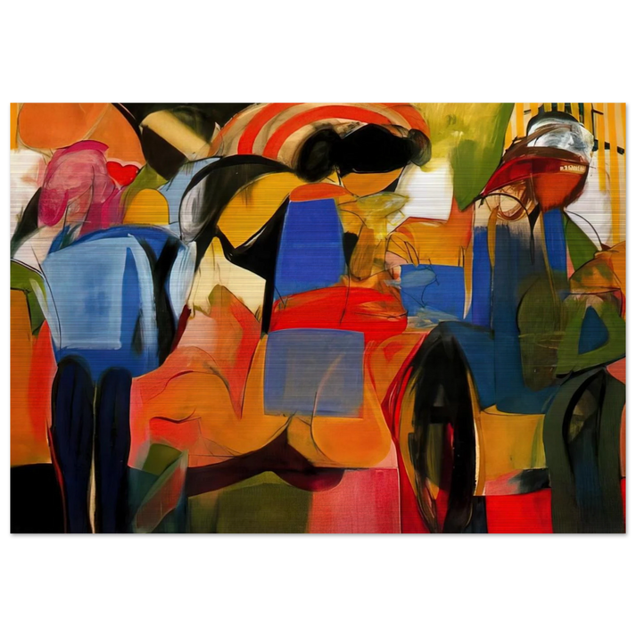 Facade - Abstract Expressionism - Miriam Schapiro Brushed Aluminum Print - 70x100 cm / 28x40 inches | Miriam Schapiro Aluminum Print | Miriam Schapiro Prints