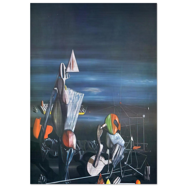 Slowly Toward The North - Yves Tanguy Brushed Aluminum Print - 70x100 cm / 28x40 inches | Yves Tanguy Aluminum Print | Yves Tanguy Prints