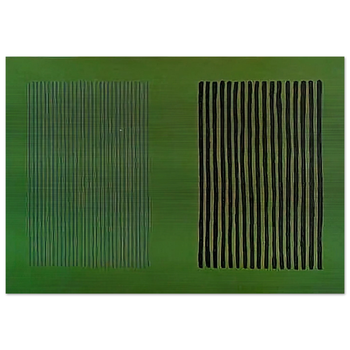 Green Giant - 1980 - Gene Davis Brushed Aluminum Print - 70x100 cm / 28x40 inches | Gene Davis Aluminum Print | Gene Davis Prints