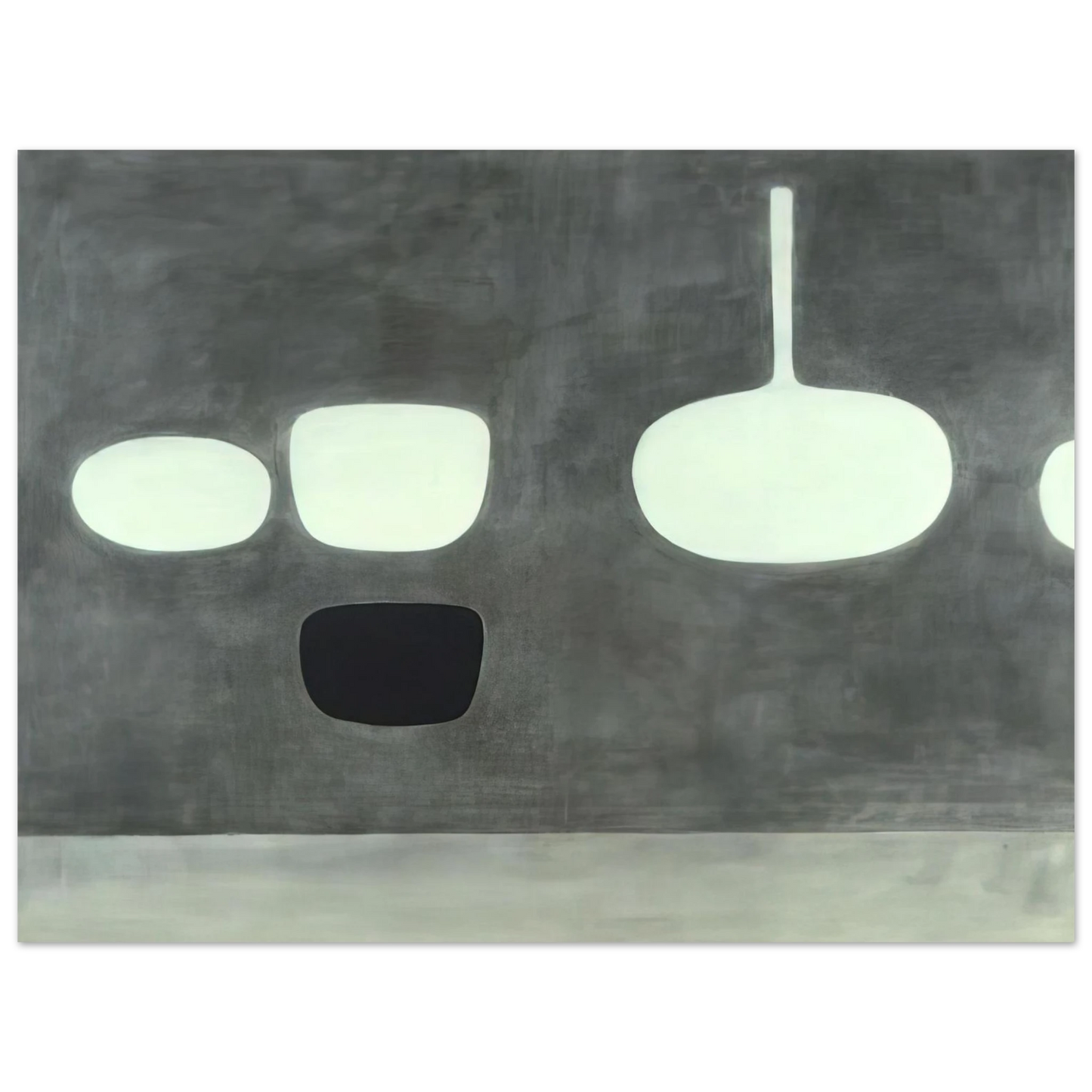 William Scott - Grey Still Life - 1969 Fine Art Poster - Default Title