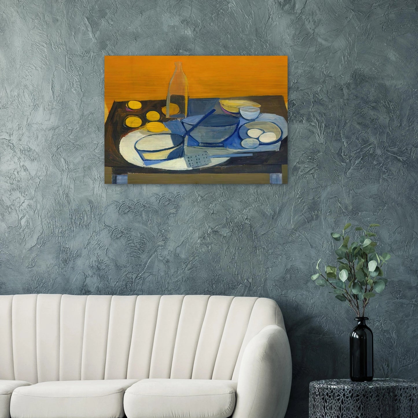 Kitchen Still Life - 1948 - William Scott Brushed Aluminum Print - 70x100 cm / 28x40 inches | William Scott Aluminum Print | William Scott Prints