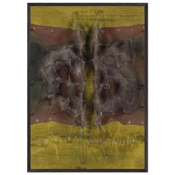 Metamorphosis Medieval - 1961 - Manuel Rivera 70x100 cm / 28x40 inches Framed Art Print – Black Wooden Frame