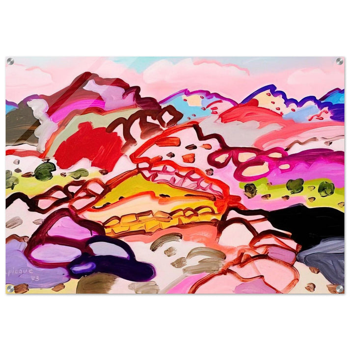 Paysage en Castille - 1973 - Charles Lapicque Acrylic Print - 70x100 cm / 28x40″ inches