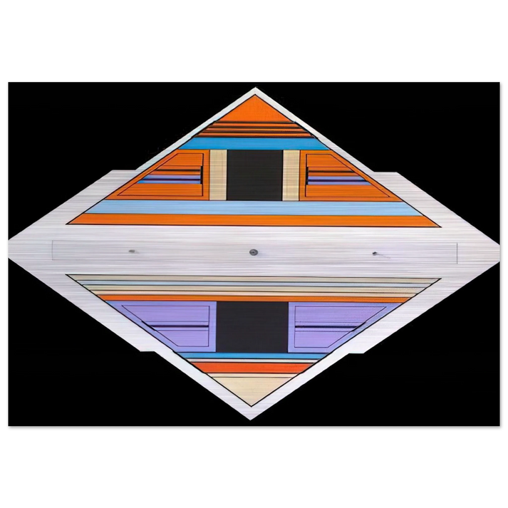 Elan - 1989 - Carmelo Arden Quin Brushed Aluminum Print - 70x100 cm / 28x40 inches | Carmelo Arden Quin Aluminum Print | Carmelo Arden Quin Prints