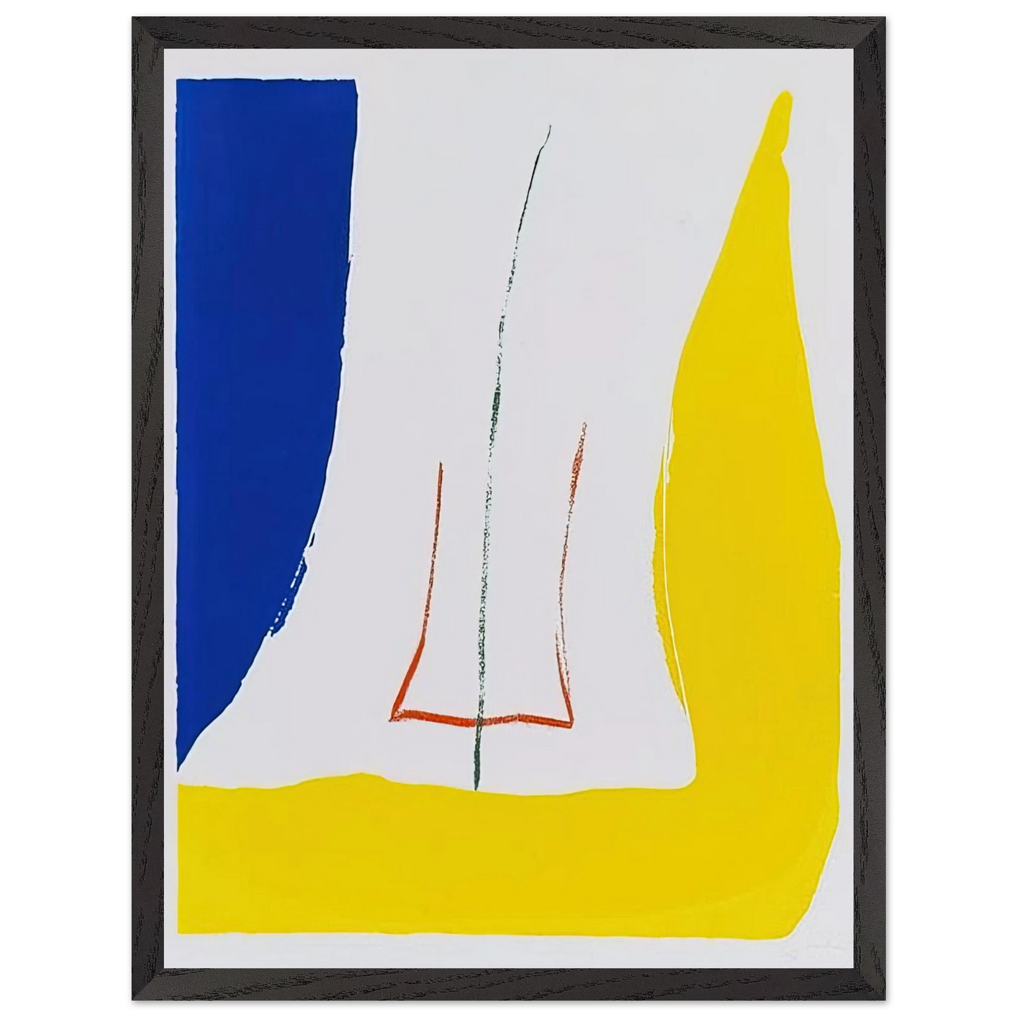 Helen Frankenthaler - Sun Corner - 1968 Wall art - 28x43 cm / XL (11x17 inches) - Fine Art Poster - -