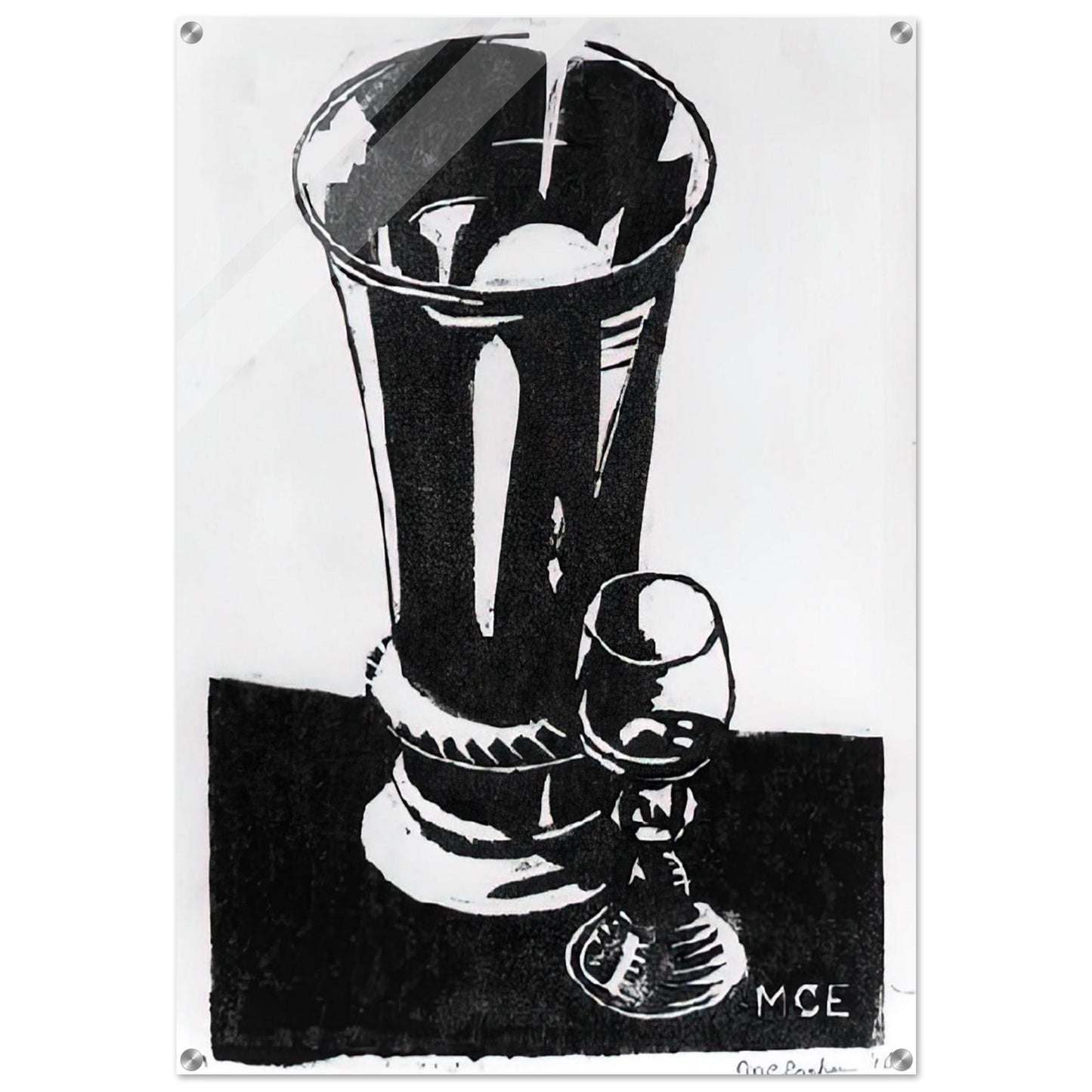 STILL LIFE 1917 - MC Escher Acrylic Print - 70x100 cm / 28x40″ inches | Maurits Cornelis Escher Prints