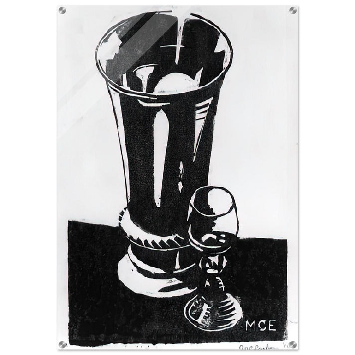 STILL LIFE 1917 - MC Escher Acrylic Print - 70x100 cm / 28x40″ inches | Maurits Cornelis Escher Prints