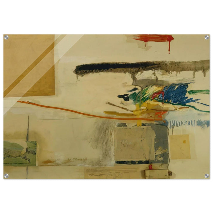 UNTITLED FORMERLY TITLED COLLAGE WITH HORSE 1957 - Robert Rauschenberg Acrylic Print - 70x100 cm / 28x40″ inches