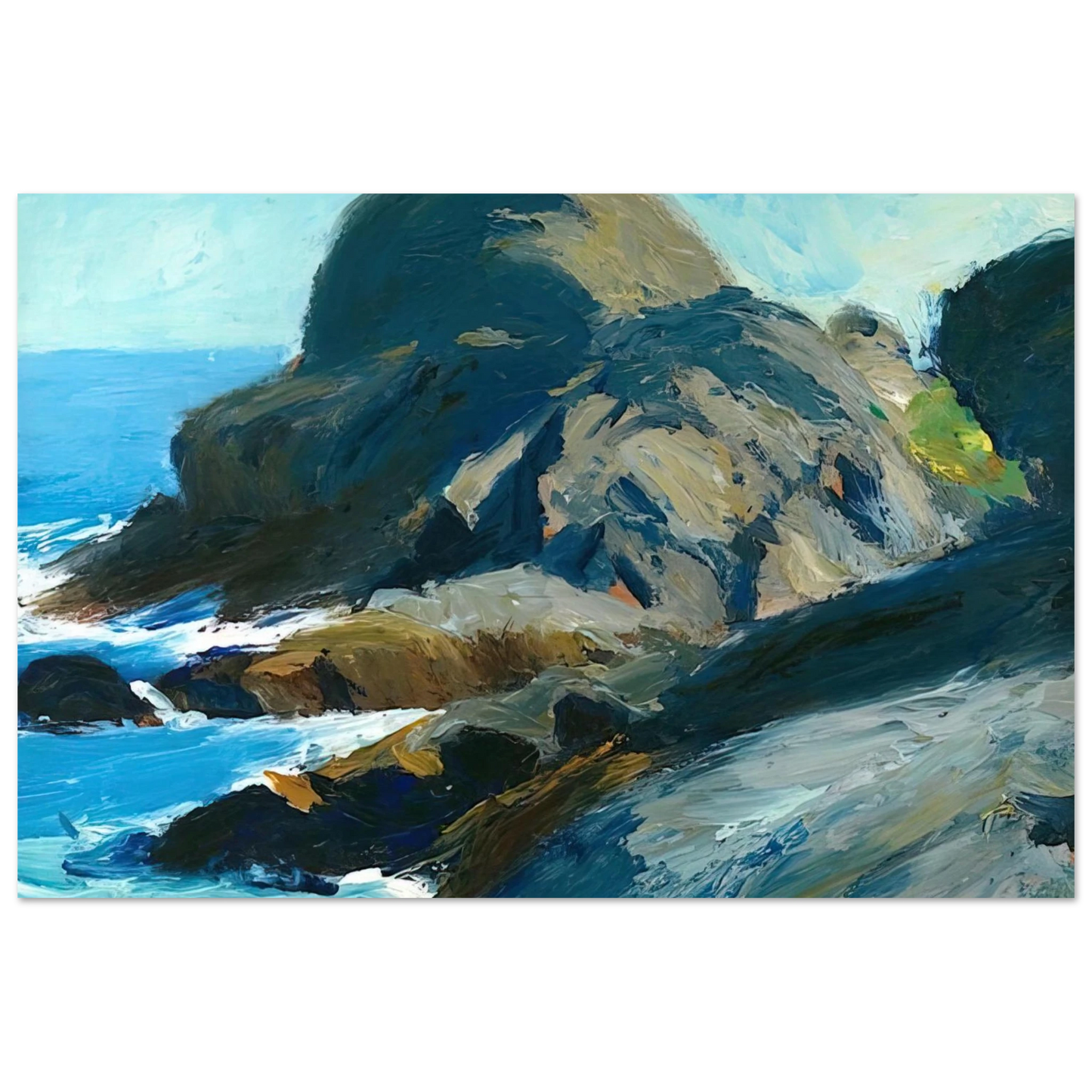 Edward Hopper - Rocky Shore Fine Art Poster - 40x60 cm / 16x24 inches