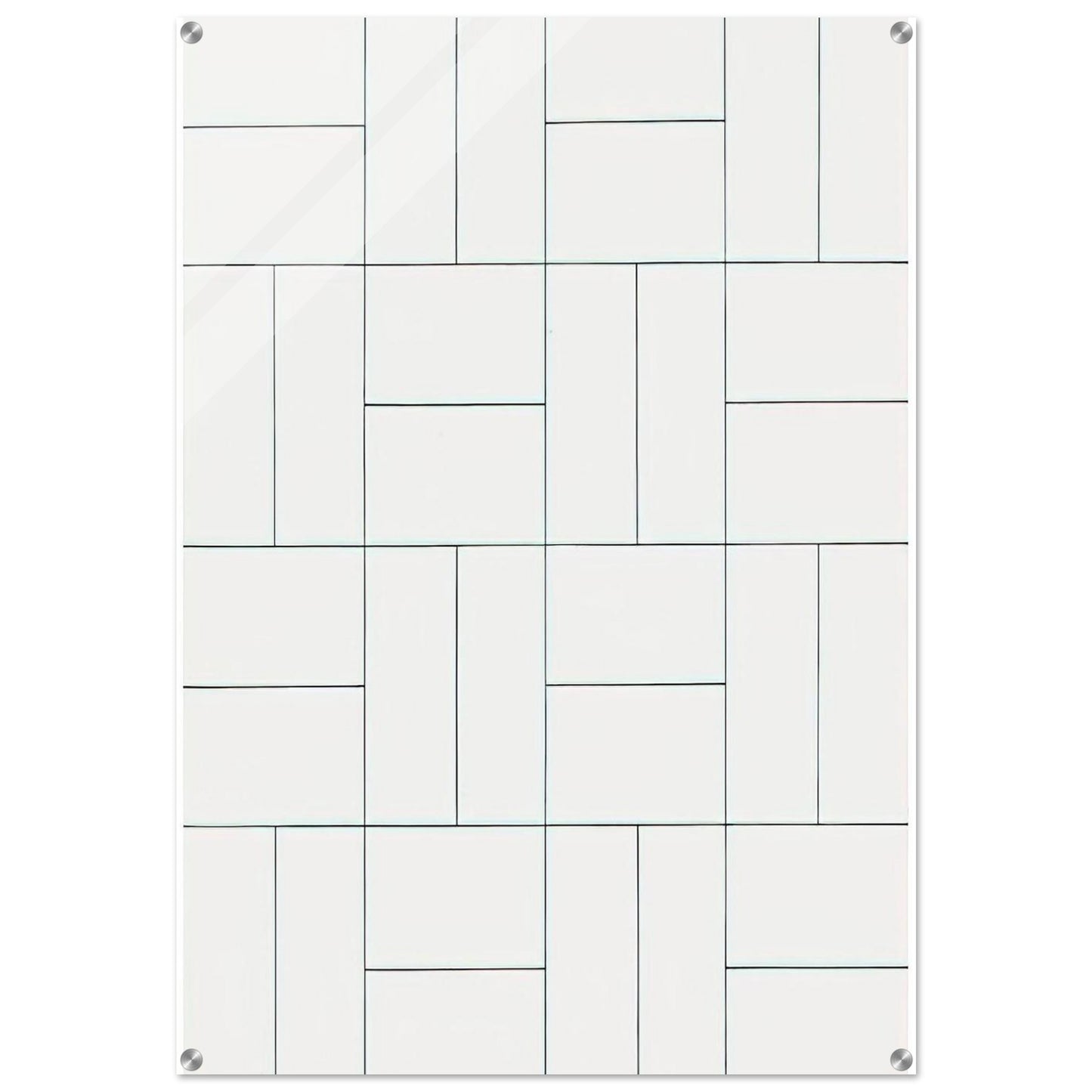 32 Rectangles - 1953 - Francois Morellet Acrylic Print - 70x100 cm / 28x40″ inches | Francois Morellet Wall Art | Francois Morellet Prints