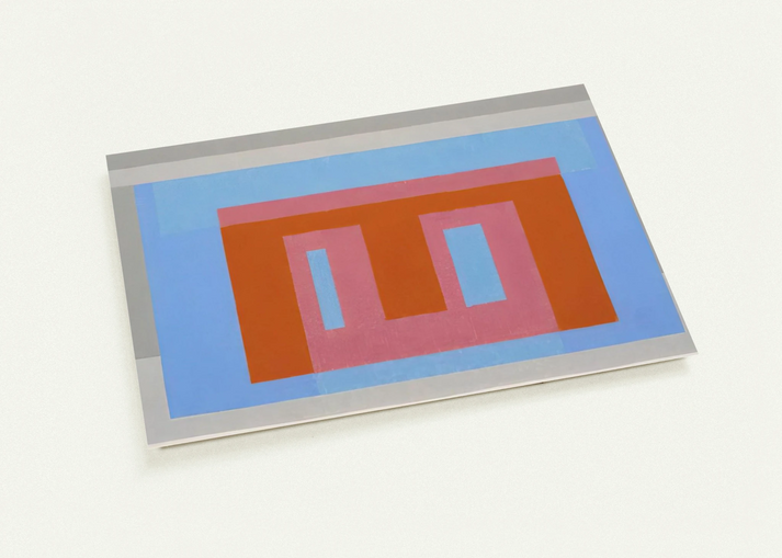 ADOBE VARIANT LUMINOUS DAY 1952 By Josef Albers Pack of 10 Post Cards | Josef Albers Post Cards | A6 (10.5 x 14.8 cm) - 4.1 x 5.8 inches