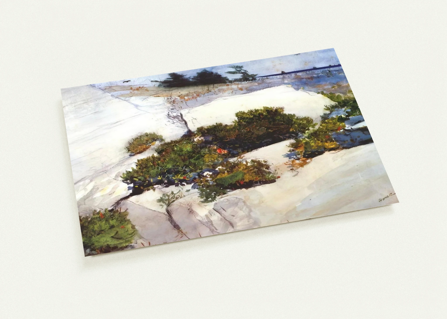 MAINE CLIFFS By Winslow Homer Pack of 10 Post Cards | Winslow Homer Post Cards | A6 (10.5 x 14.8 cm) - 4.1 x 5.8 inches