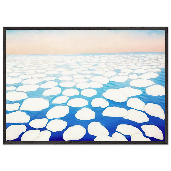 Sky Above the Clouds II - Georgia OKeeffe 70x100 cm / 28x40 inches Framed Art Print – Black Wooden Frame