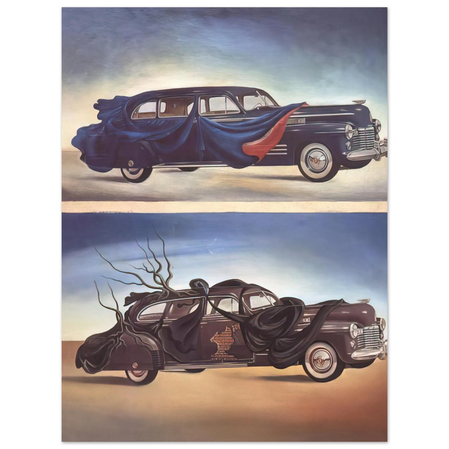 Salvador Dali - CAR CLOTHING CLOTHED AUTOMOBILE Fine Art Poster - Default Title