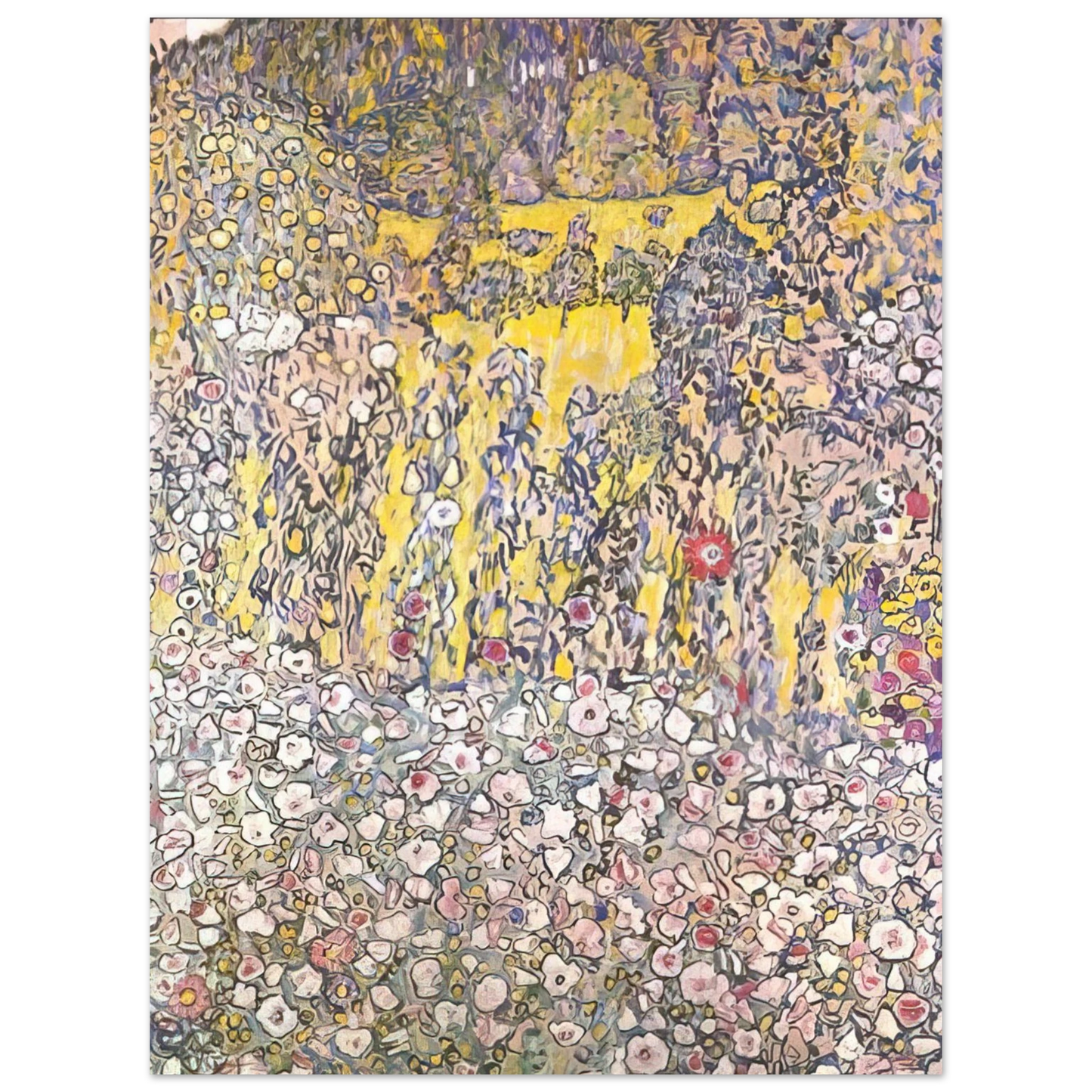 Gustav Klimt - HORTICULTURAL LANDSCAPE WITH A HILLTOP Fine Art Poster - Default Title