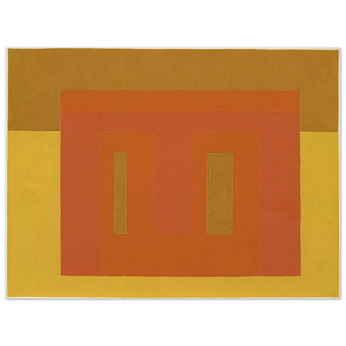 Josef Albers - VARIANT ADOBE SOUTHERN CLIMATE 1948 75x100 cm / 30x40inches Fine Art Poster