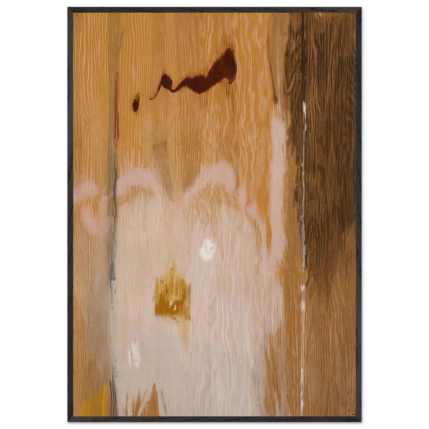 Helen Frankenthaler - Tales of Genji VI - 1998 Wall art - 30x45 cm / 12x18 inches - Premium Wooden Framed Poster With Fine Art Paper - Black frame