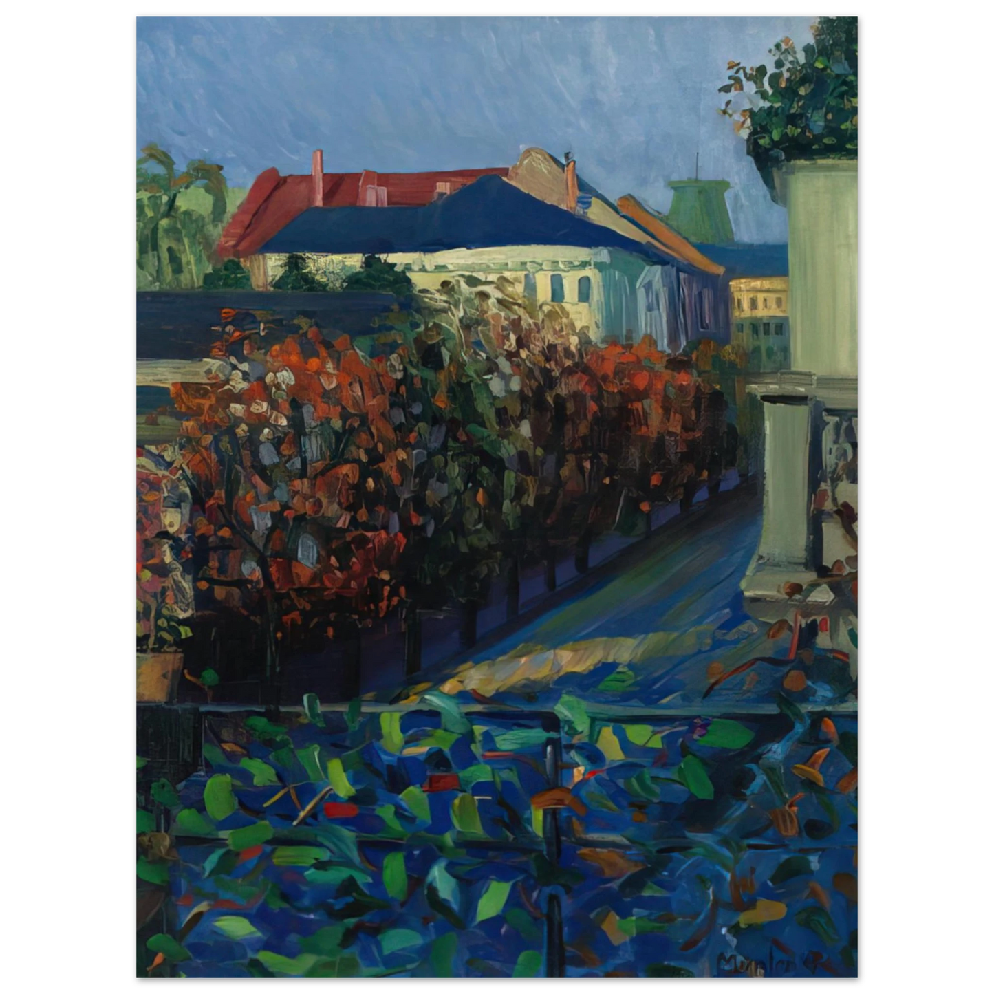 Gabriele Munter - BLICK AUS DER BONNER WOHNUNG Fine Art Poster - Default Title