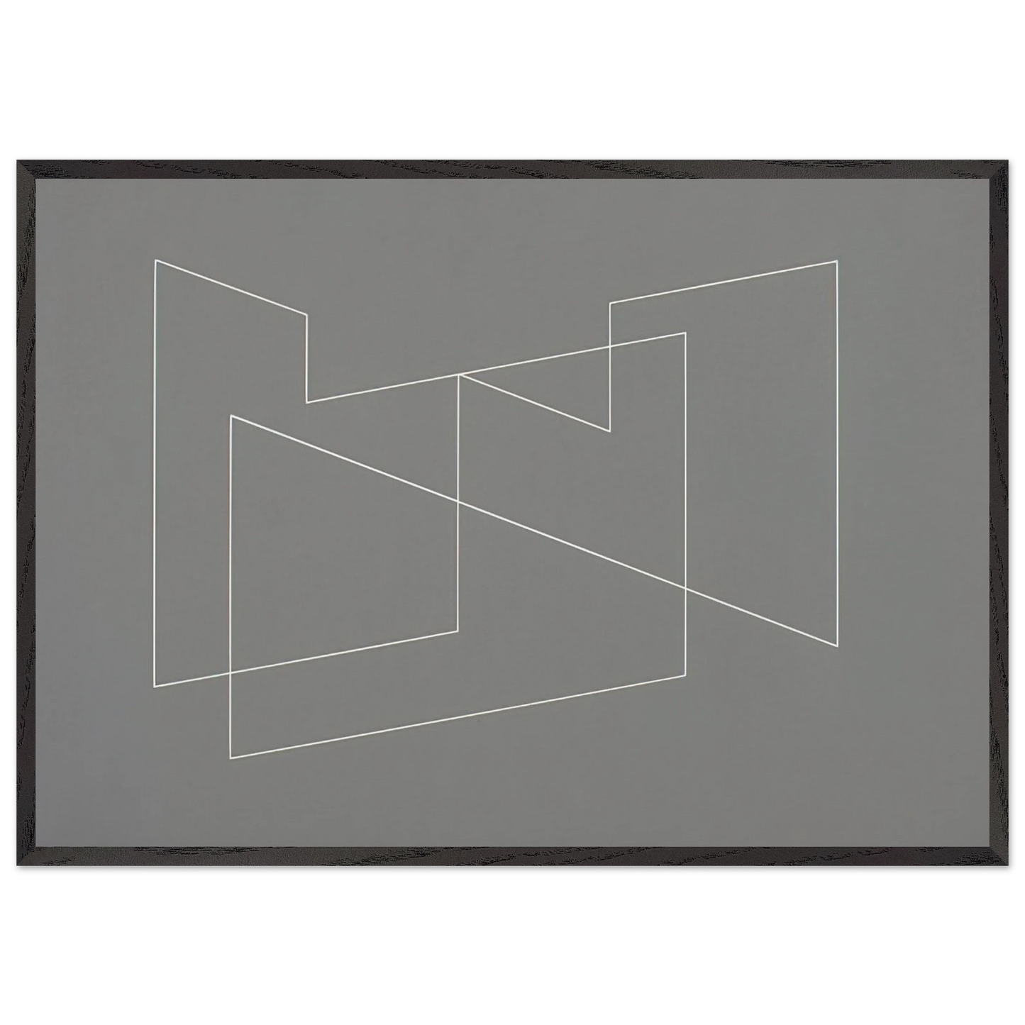 STRUCTURAL INDICATION 1948 - Josef Albers Framed Art Print – Black Wooden Frame - Default Title - -Framed Art Print