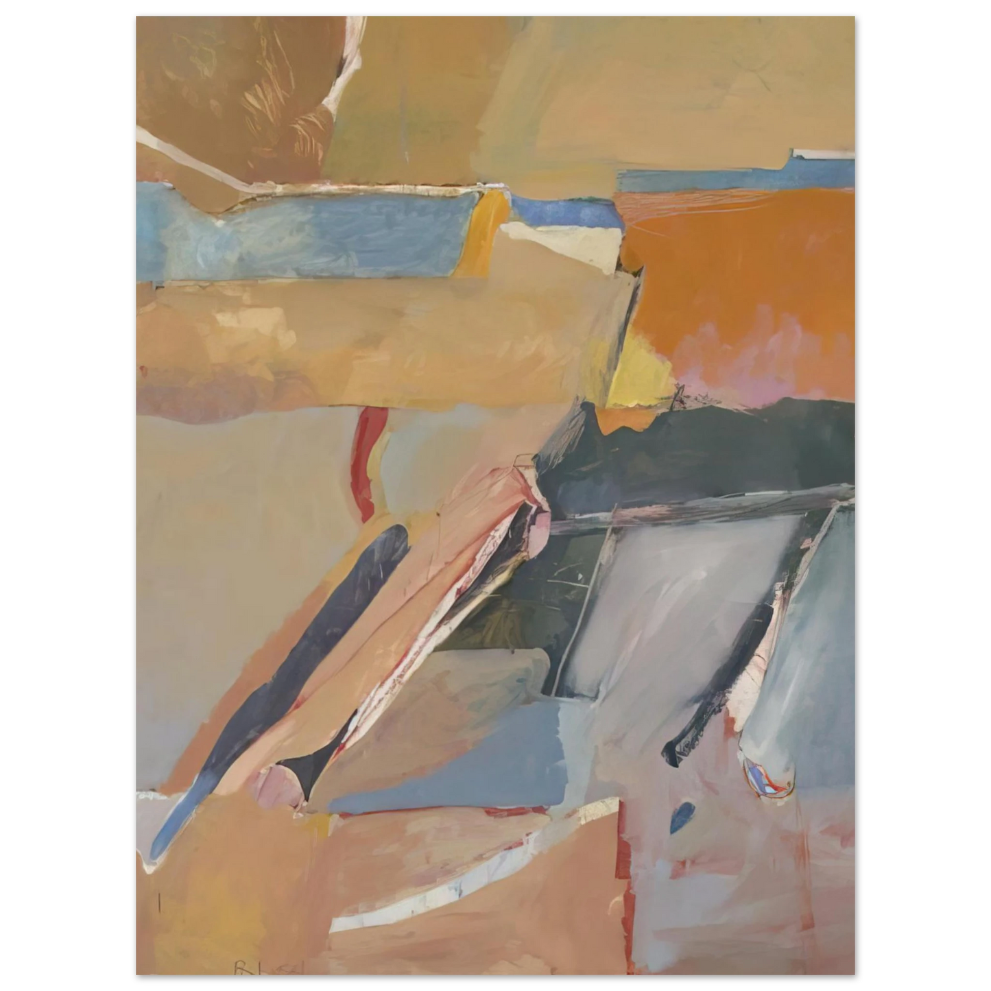 Richard Diebenkorn - Berkeley #8 Fine Art Poster - Default Title