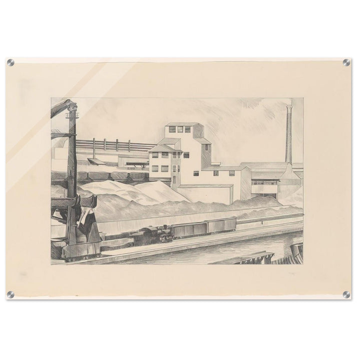 Industrial Series, #1 - 1928 - Charles Sheeler Acrylic Print - 70x100 cm / 28x40″ inches
