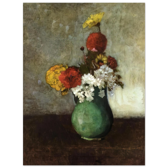Odilon Redon - VASE OF FLOWERS 1900 75x100 cm / 30x40inches Fine Art Poster