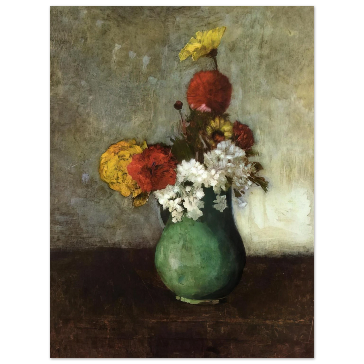 Odilon Redon - VASE OF FLOWERS 1900 Fine Art Poster - Default Title