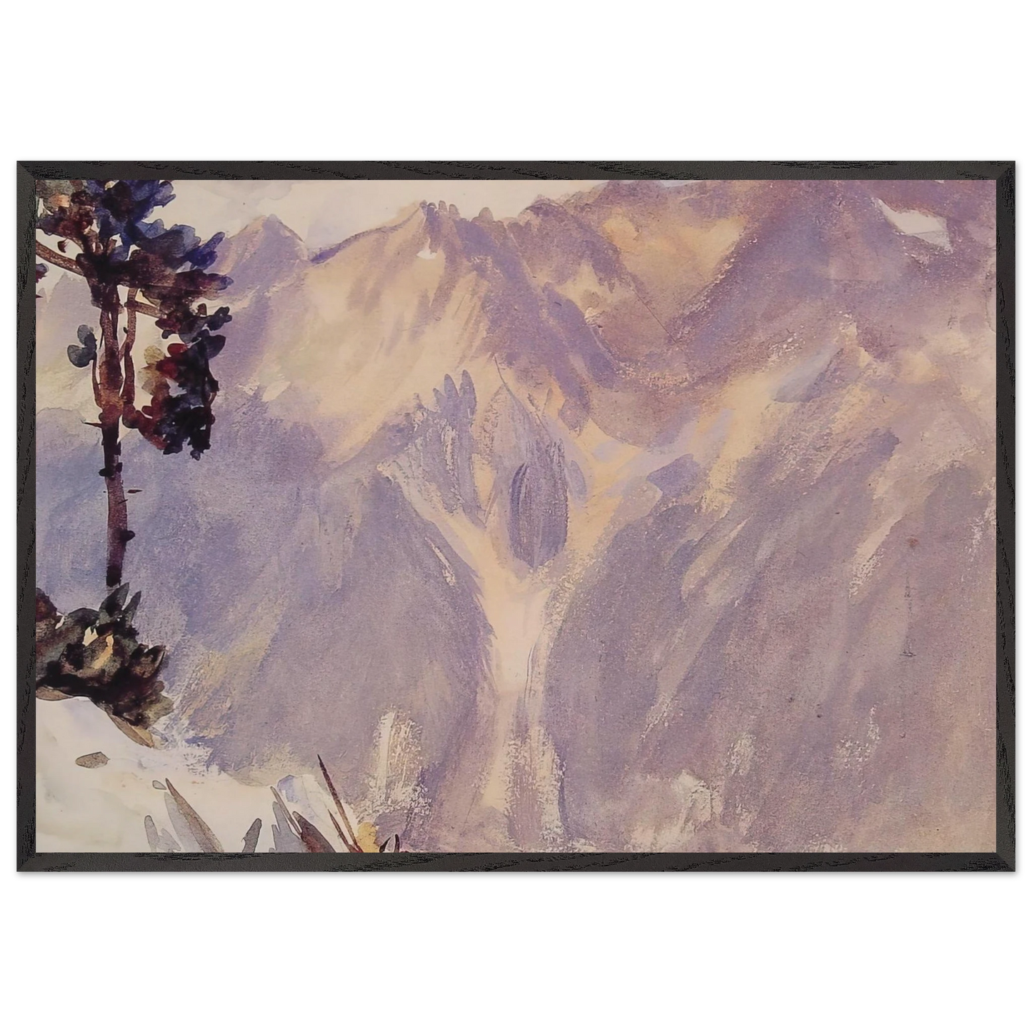 The Tyrol - John Singer Sargent Framed Art Print – Black Wooden Frame - Default Title - -Framed Art Print