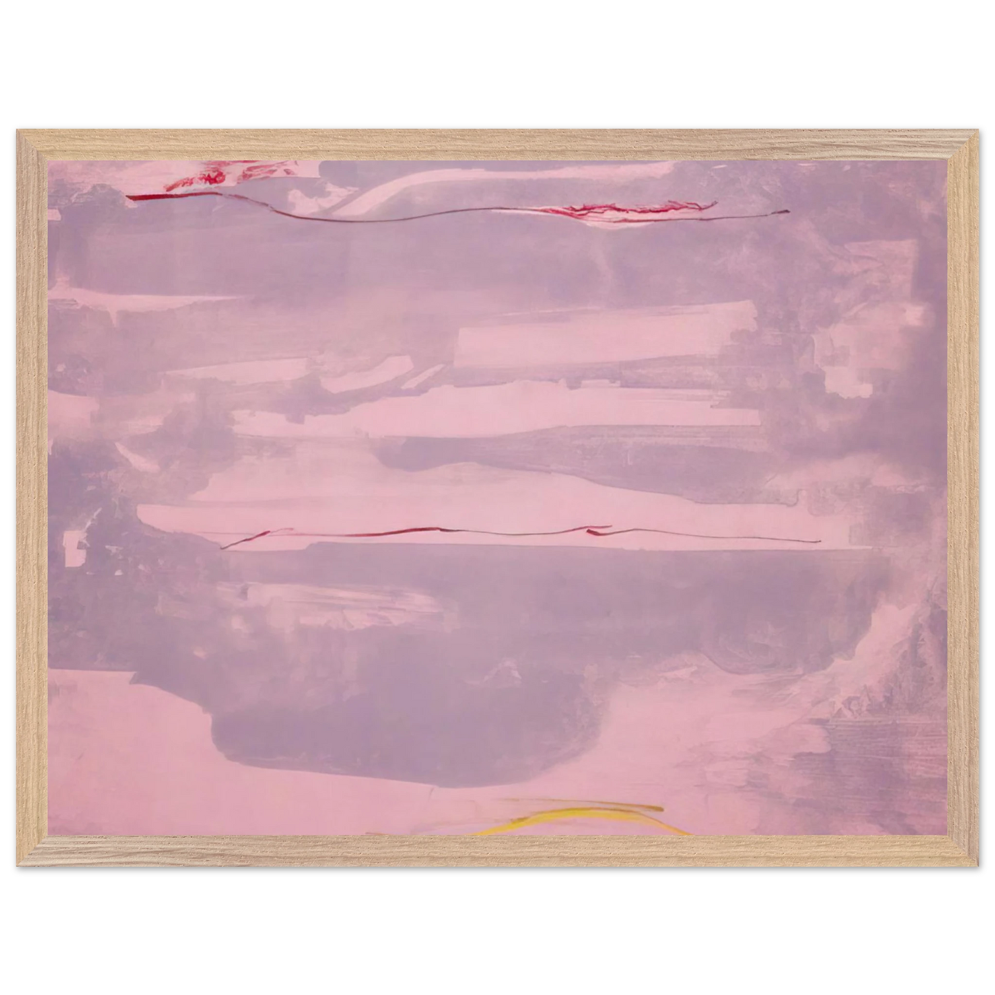 Helen Frankenthaler - Dream Walk - 1977 Wall art - 70x100 cm / 28x40 inches - Premium Wooden Framed Poster With Fine Art Paper - Black frame