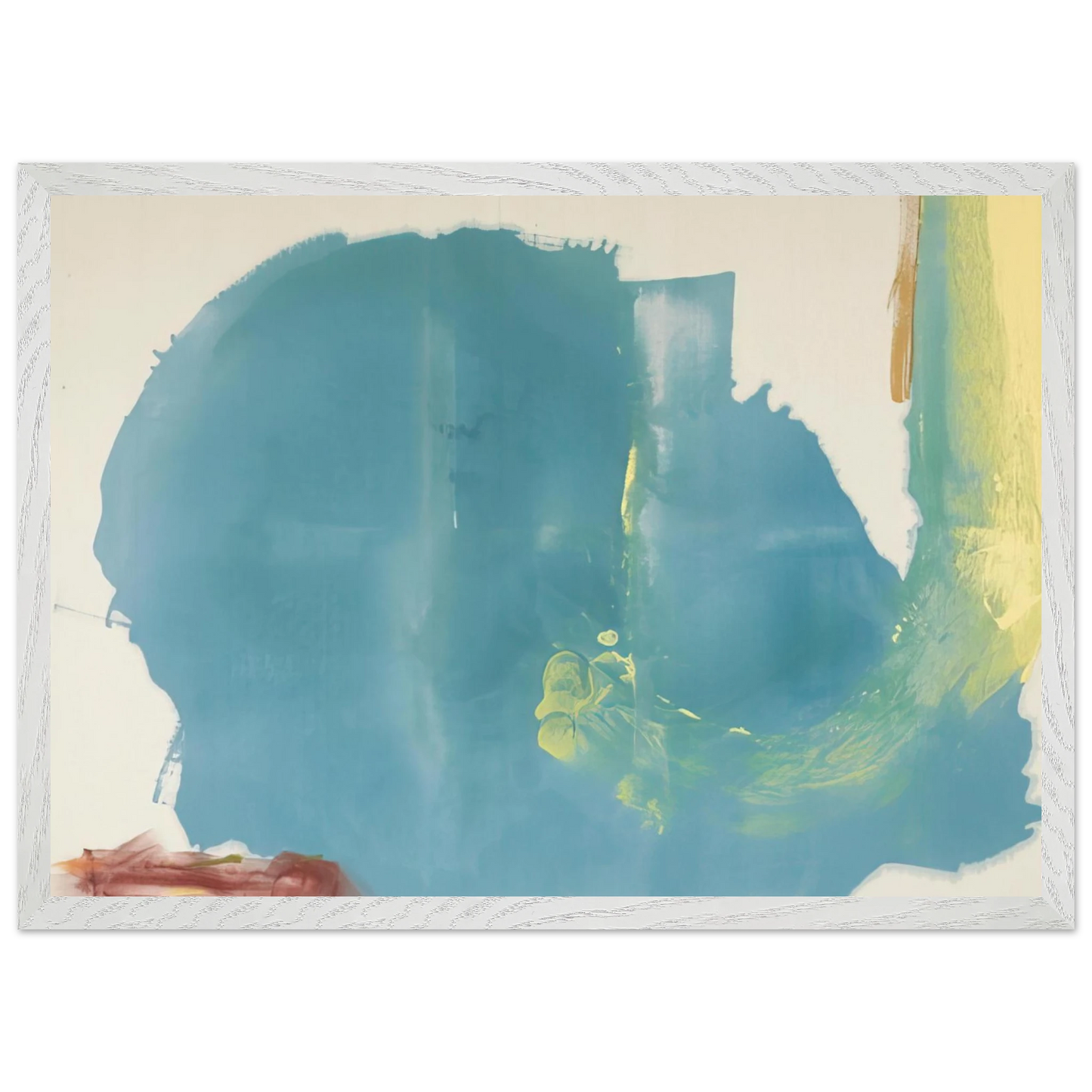 Helen Frankenthaler - Where Necessary - 1977 Wall art - A2 (42 x 59.4 cm) - Premium Wooden Framed Poster With Fine Art Paper - Black frame