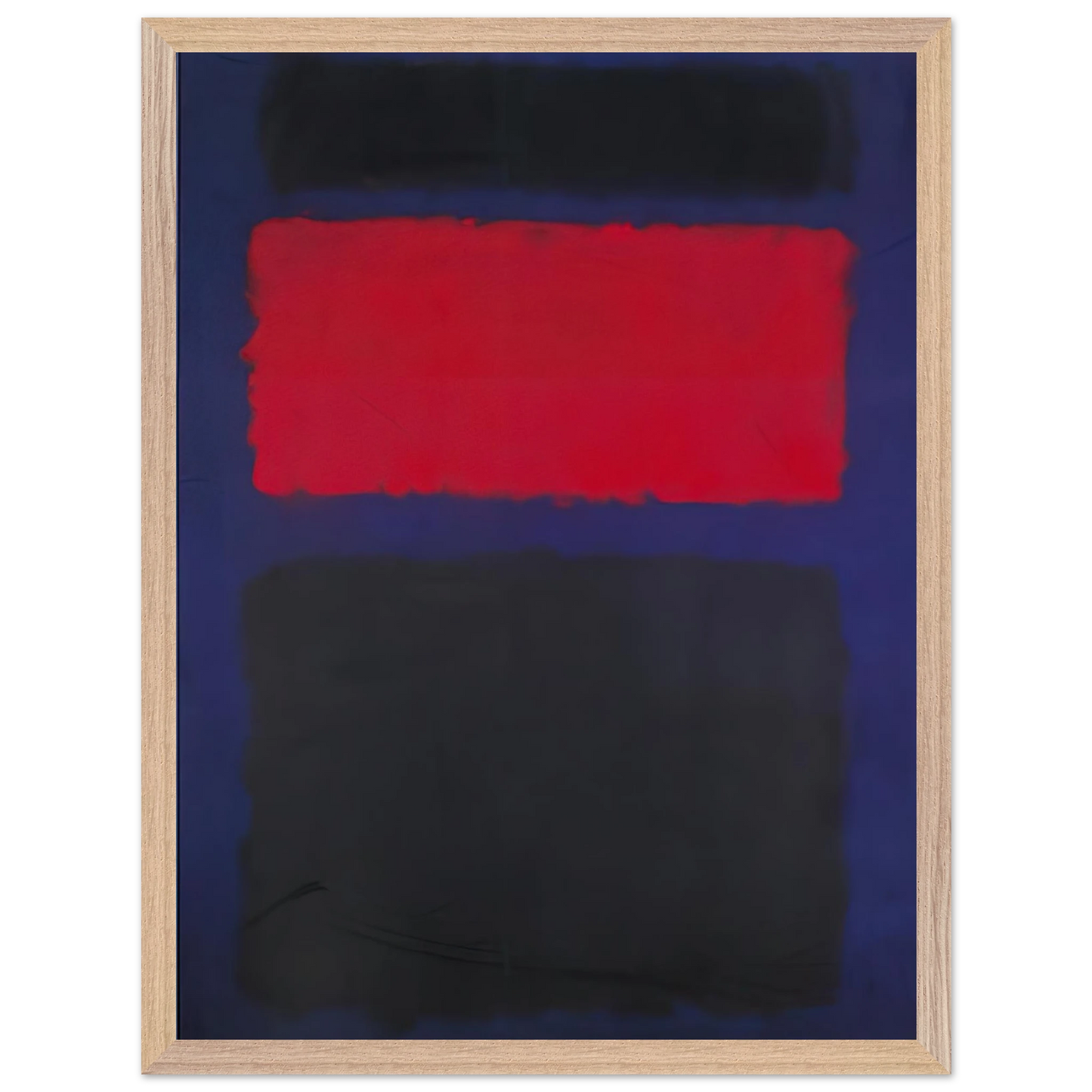Mark Rothko - Cubierta - 1960 Wall Art - 60x80 cm / 24x32 inches - Premium Wooden Framed Poster With Fine Art Paper-canvas - Wood frame