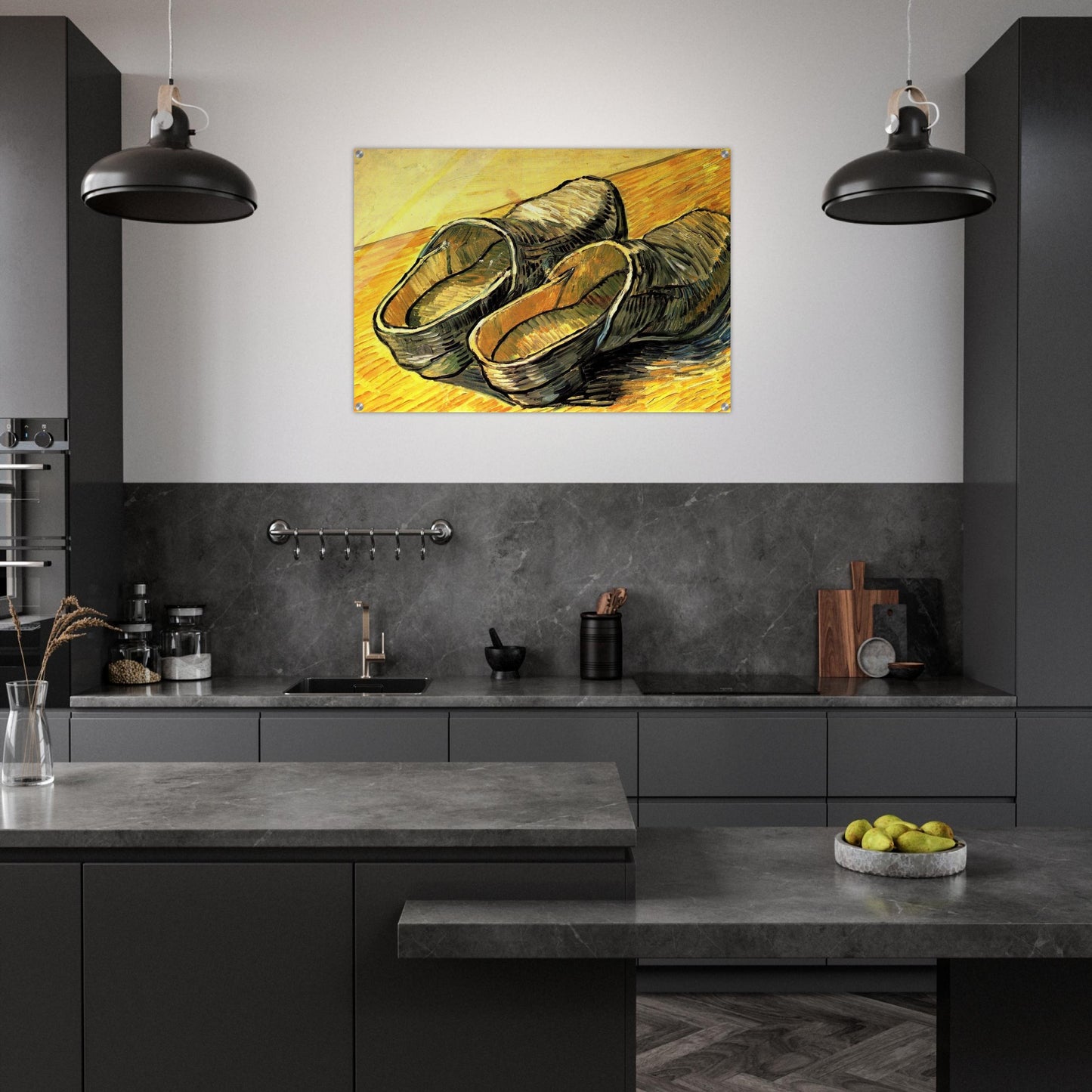 A Pair of Leather Clogs - Vincent van Gogh Acrylic Print - 70x100 cm / 28x40″ inches