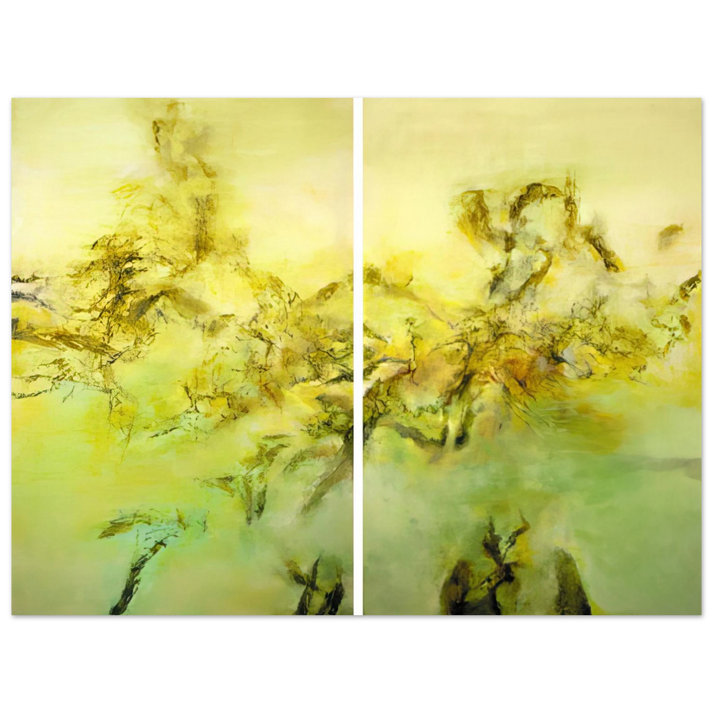 Zao Wou-Ki - 27 10 2002 2002 75x100 cm / 30x40inches Fine Art Poster