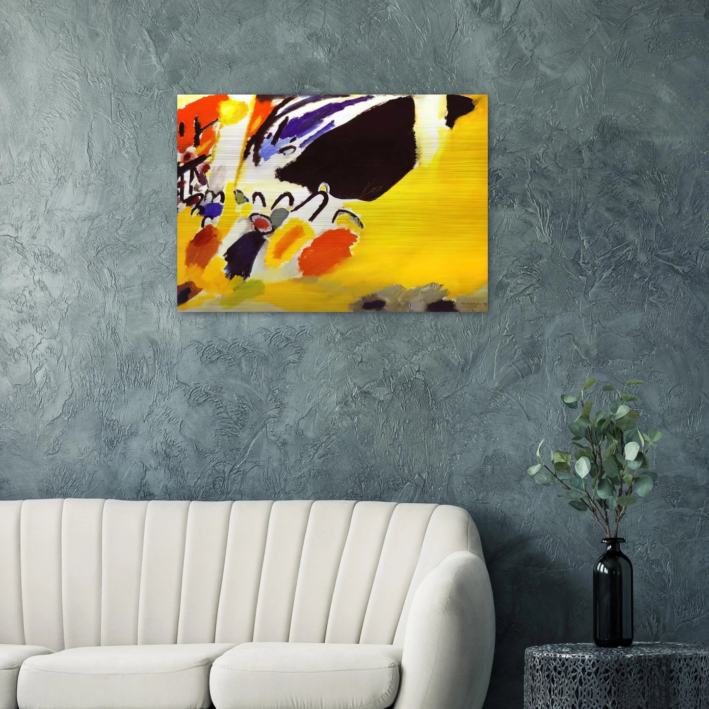 IMPRESSION III CONCERT 1911 - Wassily Kandinsky Brushed Aluminum Print - 70x100 cm / 28x40 inches | Wassily Kandinsky Aluminum Print | Wassily Kandinsky Prints