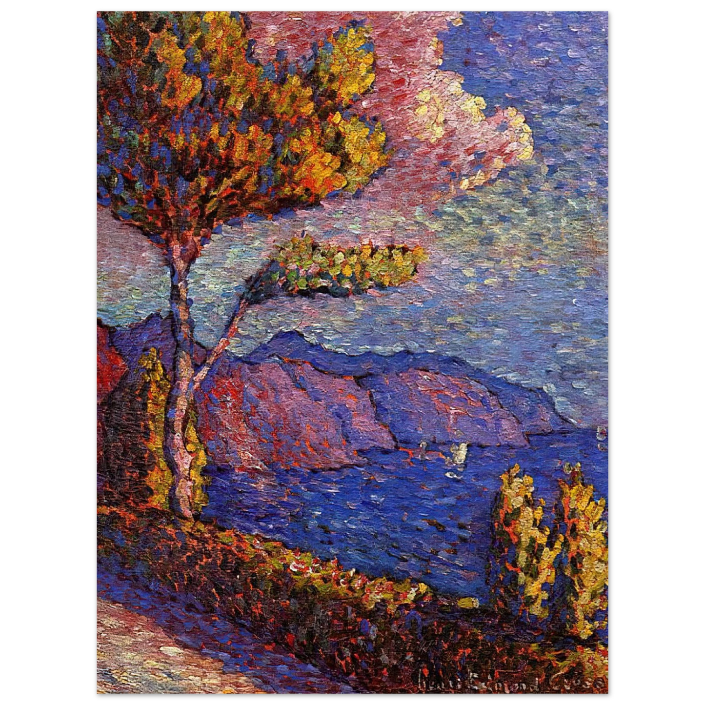 Henri-Edmond Cross - The Canal near St. Tropez Fine Art Poster - Default Title