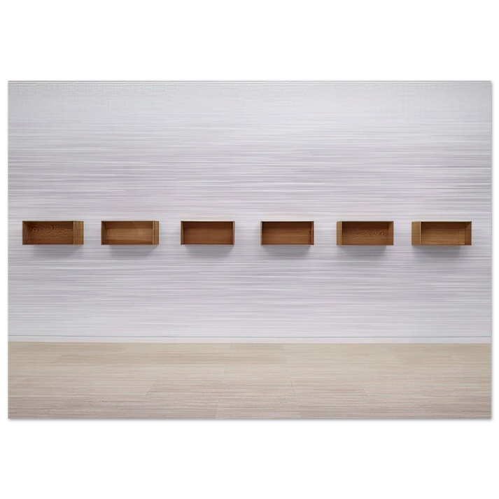 Untitled - 1975 - Donald Judd Brushed Aluminum Print - 70x100 cm / 28x40 inches | Donald Judd Aluminum Print | Donald Judd Prints