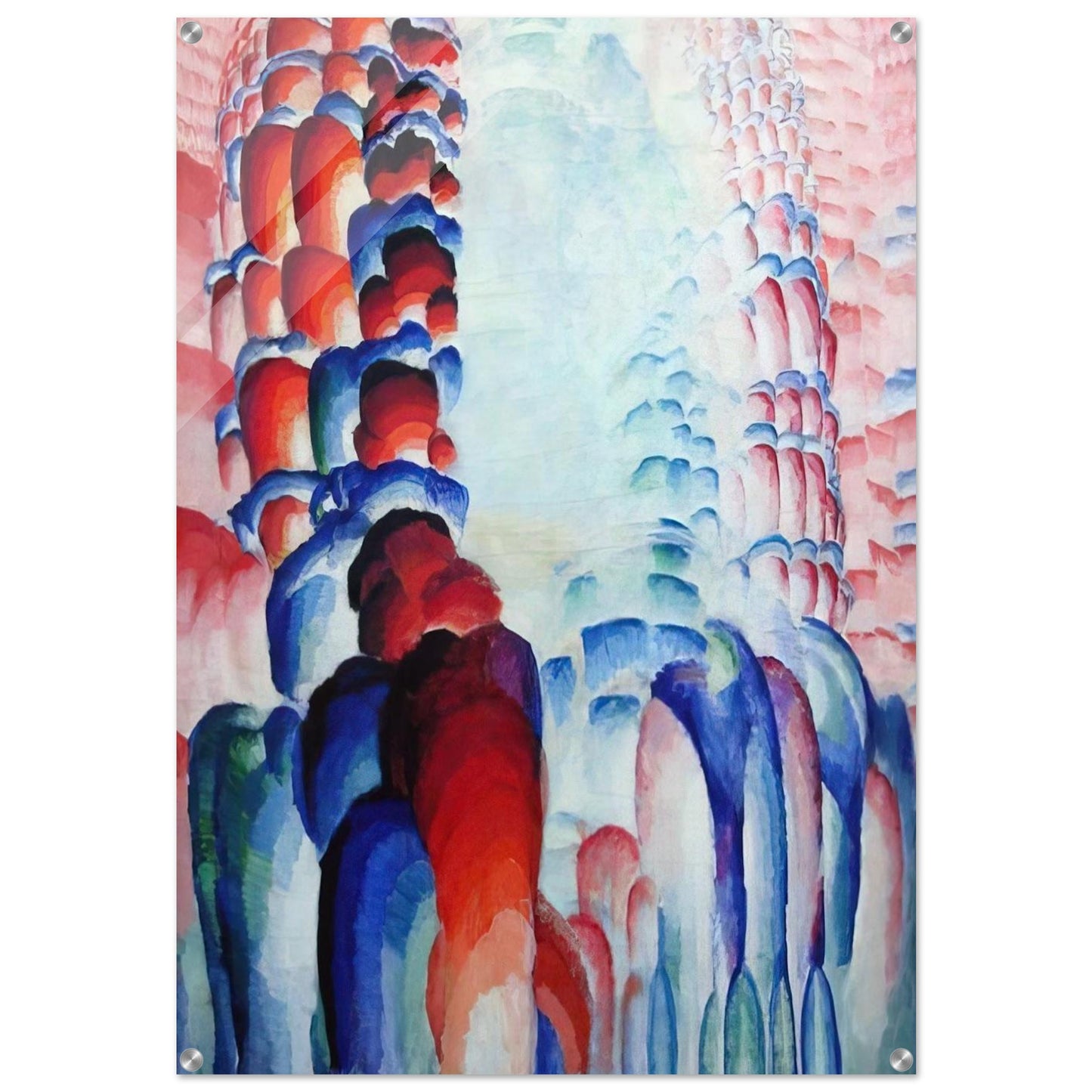 Hindu Motif, or Graduated Red - Frantisek Kupka Acrylic Print - 70x100 cm / 28x40″ inches