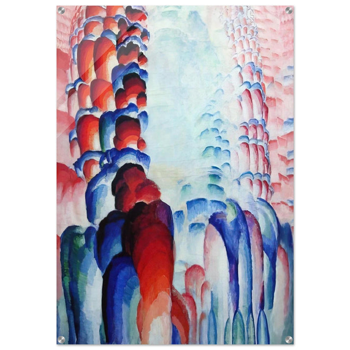 Hindu Motif, or Graduated Red - Frantisek Kupka Acrylic Print - 70x100 cm / 28x40″ inches