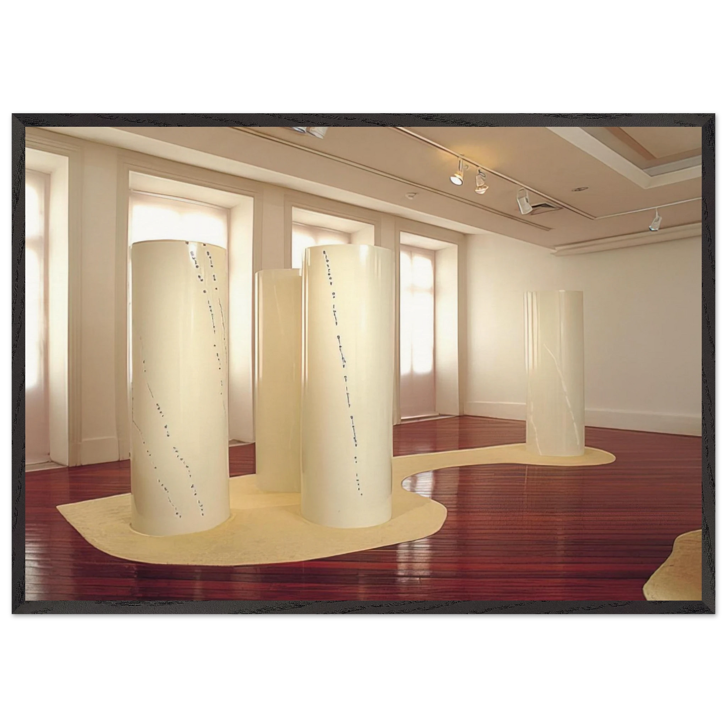 Cylinders - 2001 - Lygia Pape 70x100 cm / 28x40 inches Framed Art Print – Black Wooden Frame