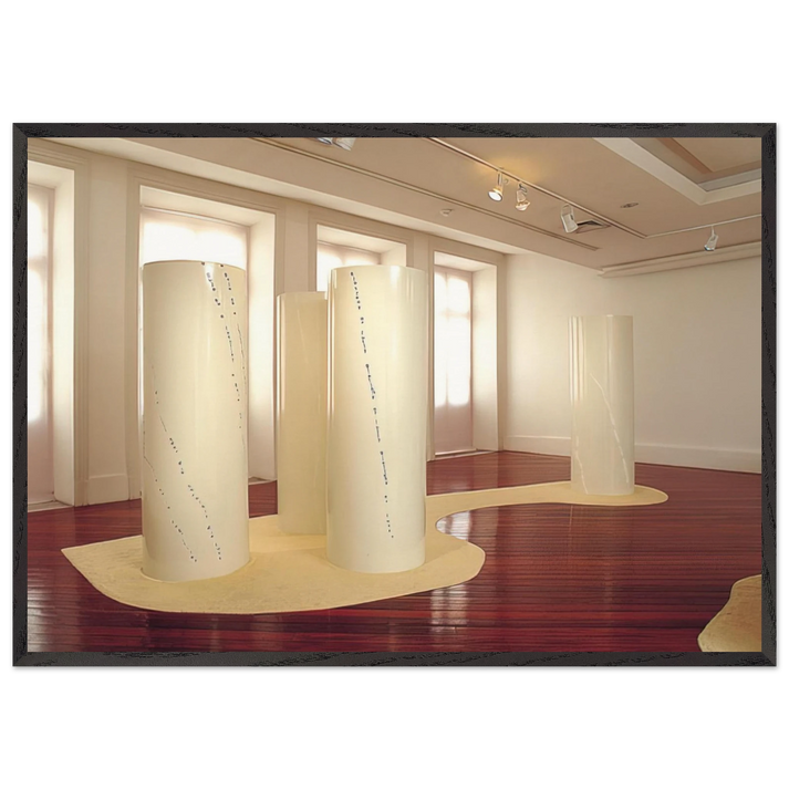 Cylinders - 2001 - Lygia Pape 70x100 cm / 28x40 inches Framed Art Print – Black Wooden Frame