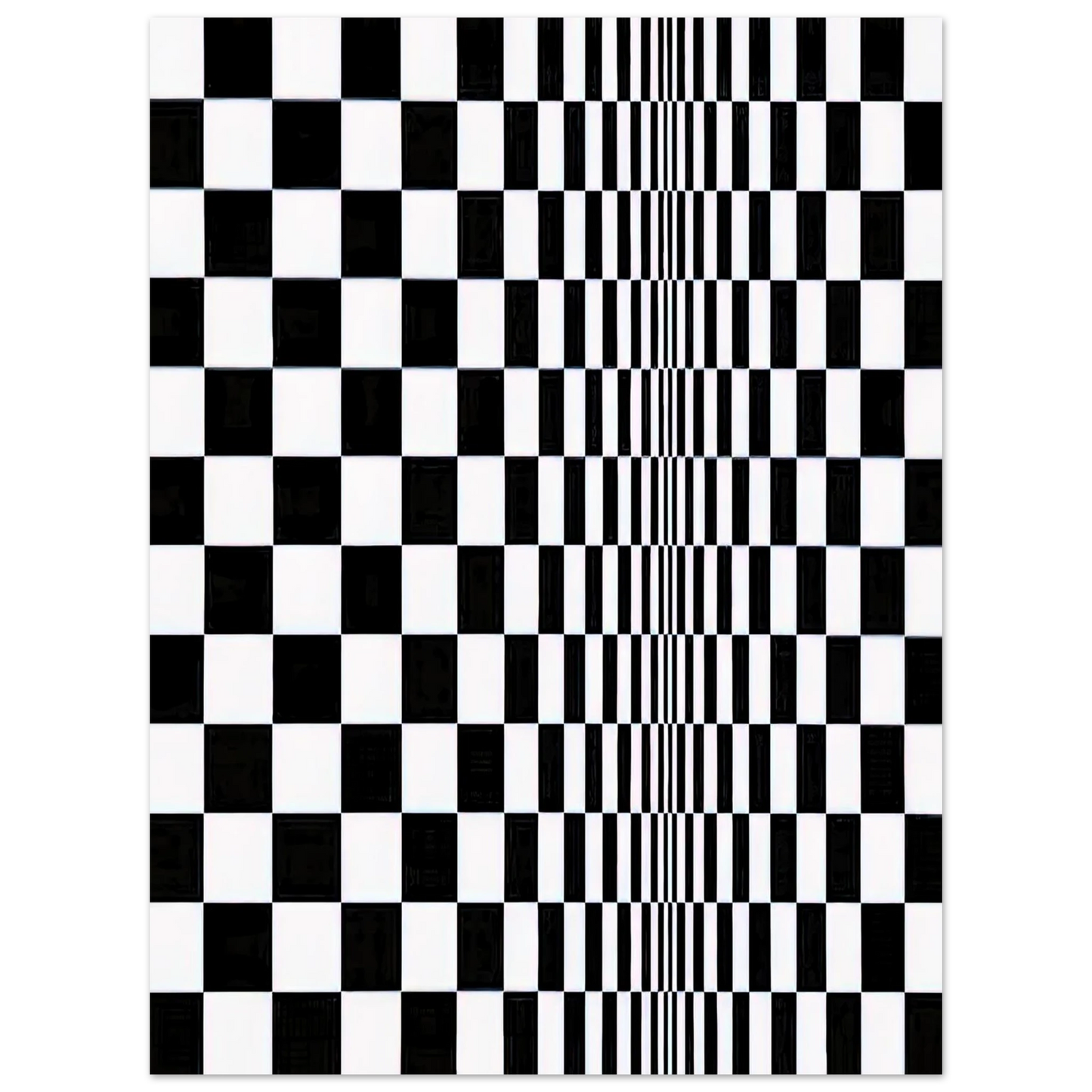 Bridget Riley - MOVEMENT IN SQUARES 1961 Fine Art Poster - Default Title