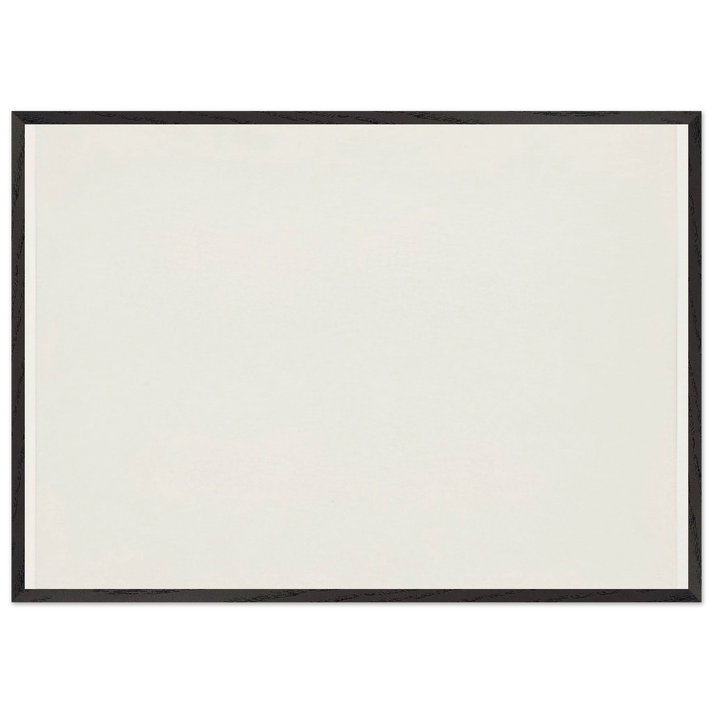 White N1 - Ellsworth Kelly 70x100 cm / 28x40 inches Framed Art Print – Black Wooden Frame