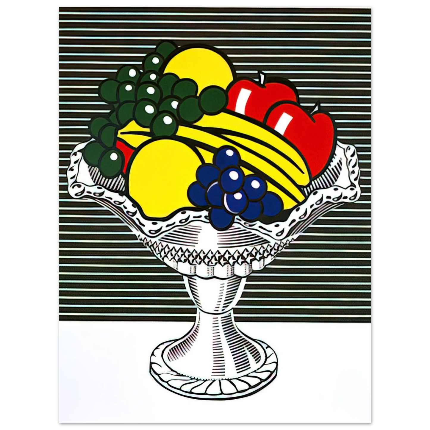 Roy Lichtenstein - STILL LIFE WITH CRYSTAL BOWL 1973 Fine Art Poster - Default Title