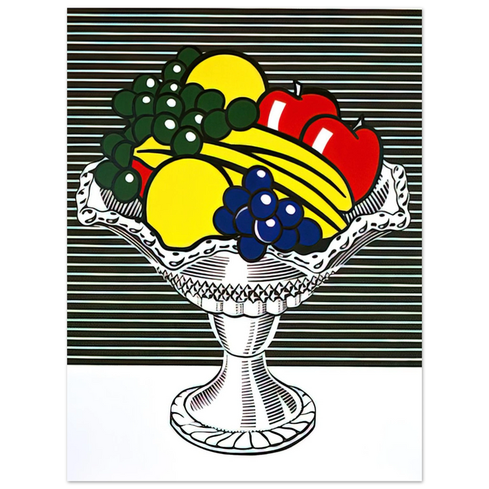 Roy Lichtenstein - STILL LIFE WITH CRYSTAL BOWL 1973 75x100 cm / 30x40inches Fine Art Poster