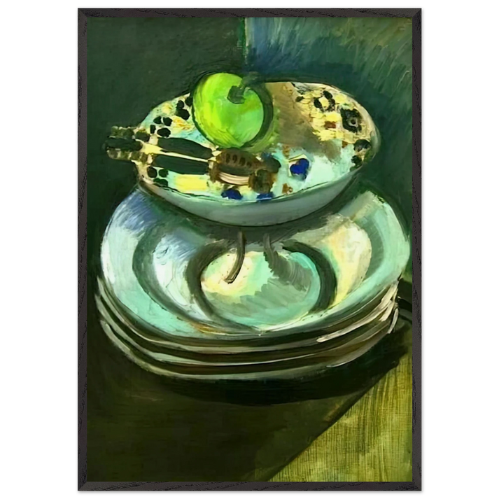 STILL LIFE WITH NUTCRACKER 1916 - Henri Matisse 70x100 cm / 28x40 inches Framed Art Print – Black Wooden Frame