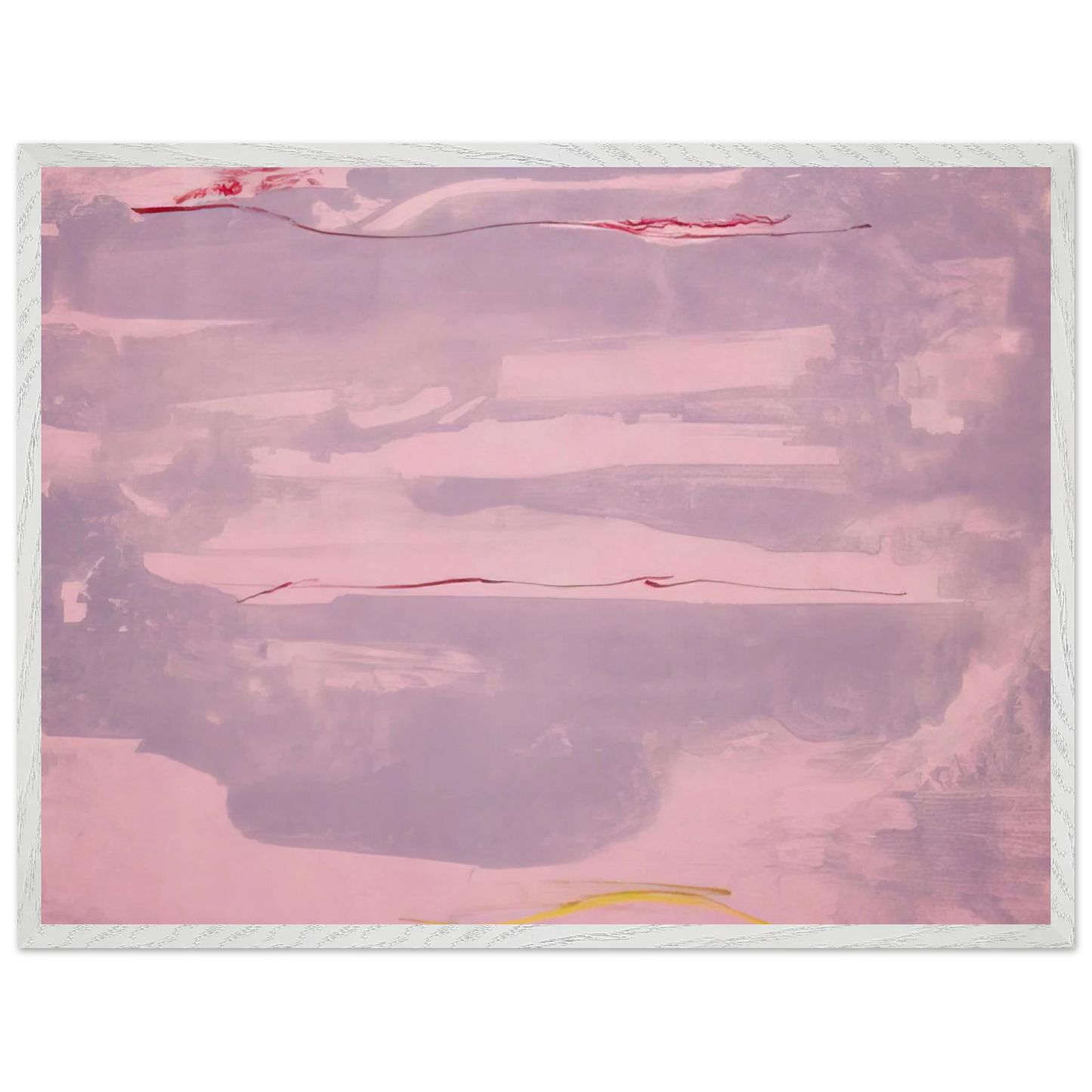 Helen Frankenthaler - Dream Walk - 1977 Wall art - A3 (29.7 x 42 cm) - Premium Wooden Framed Poster With Fine Art Paper - White frame
