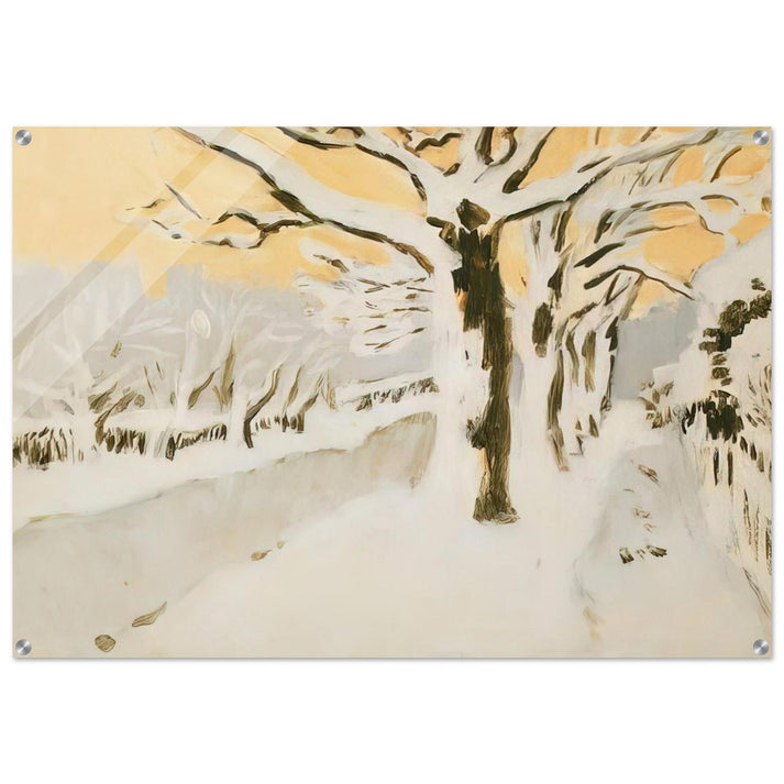 LATE AFTERNOON SNOW 1972 - Fairfield Porter Acrylic Print - 70x100 cm / 28x40″ inches