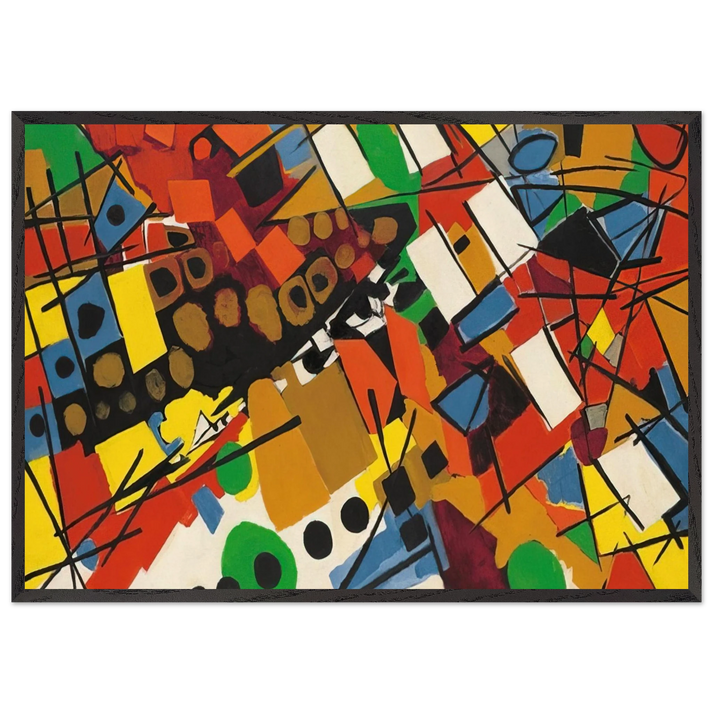 Pastorale - 1954 - Ernst Wilhelm Nay 70x100 cm / 28x40 inches Framed Art Print – Black Wooden Frame