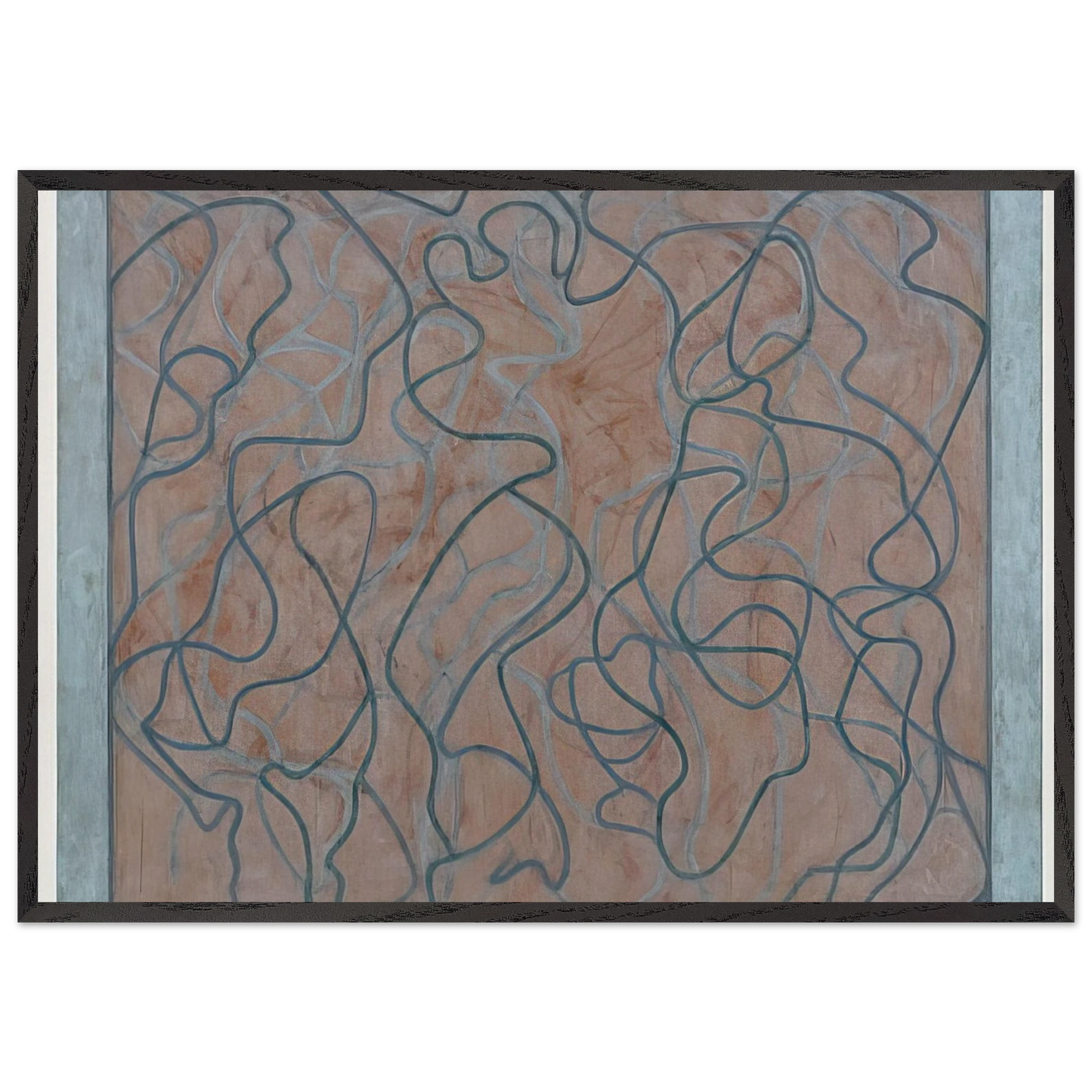 Polke Letter - 2011 - Brice Marden 70x100 cm / 28x40 inches Framed Art Print – Black Wooden Frame
