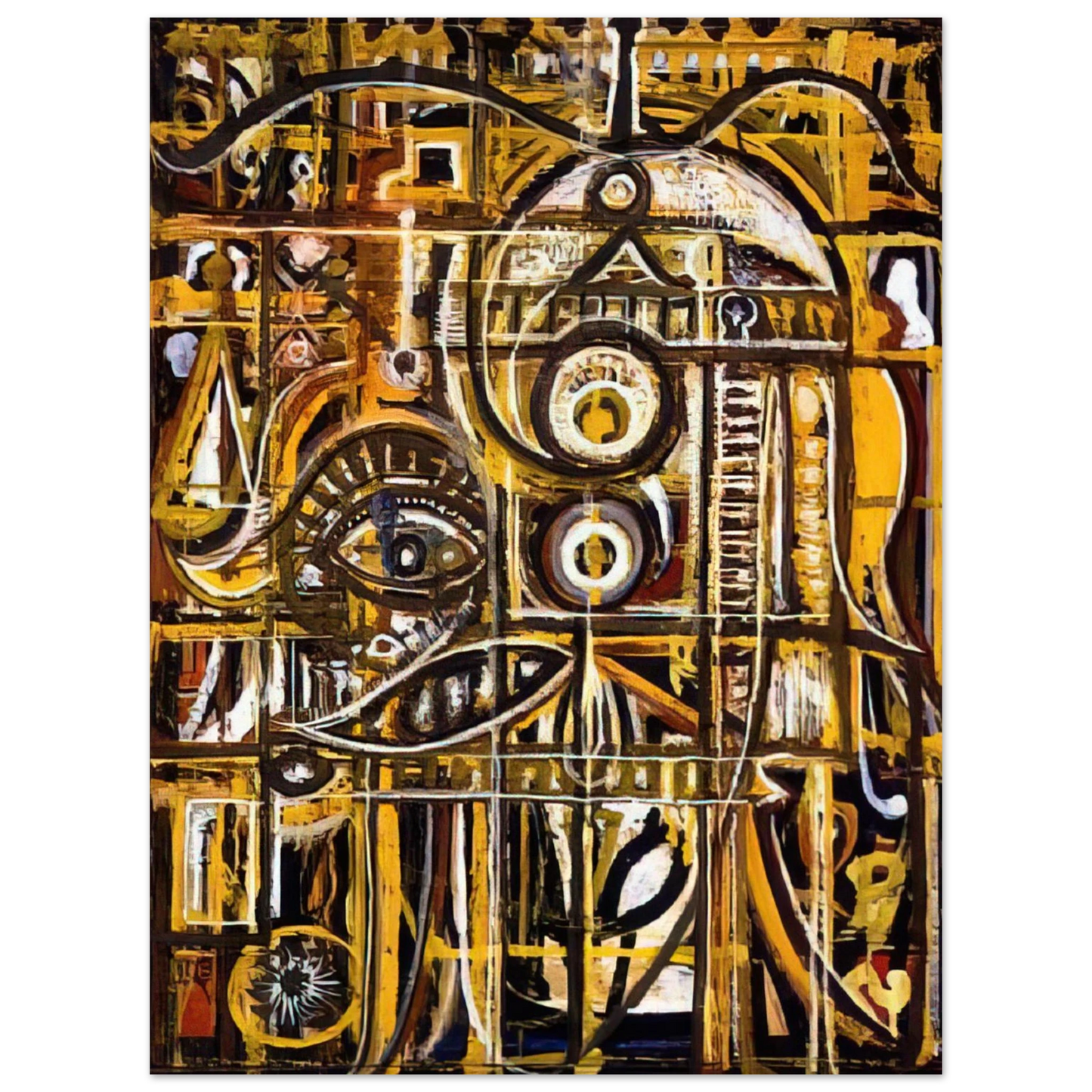 Richard Pousette-Dart - Abstract Eye - 1943 Fine Art Poster - Default Title